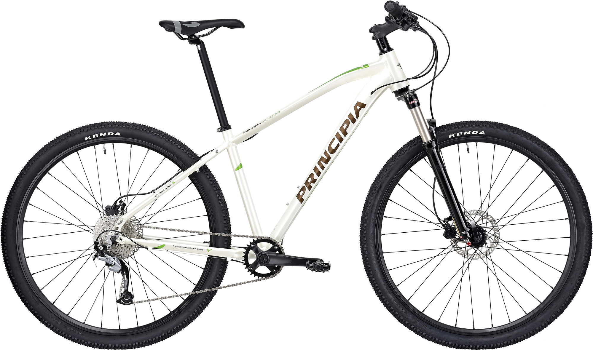 Principia MTB A5.9 29" Deore 1x10sp - Mat Hvid & Brun Grøn