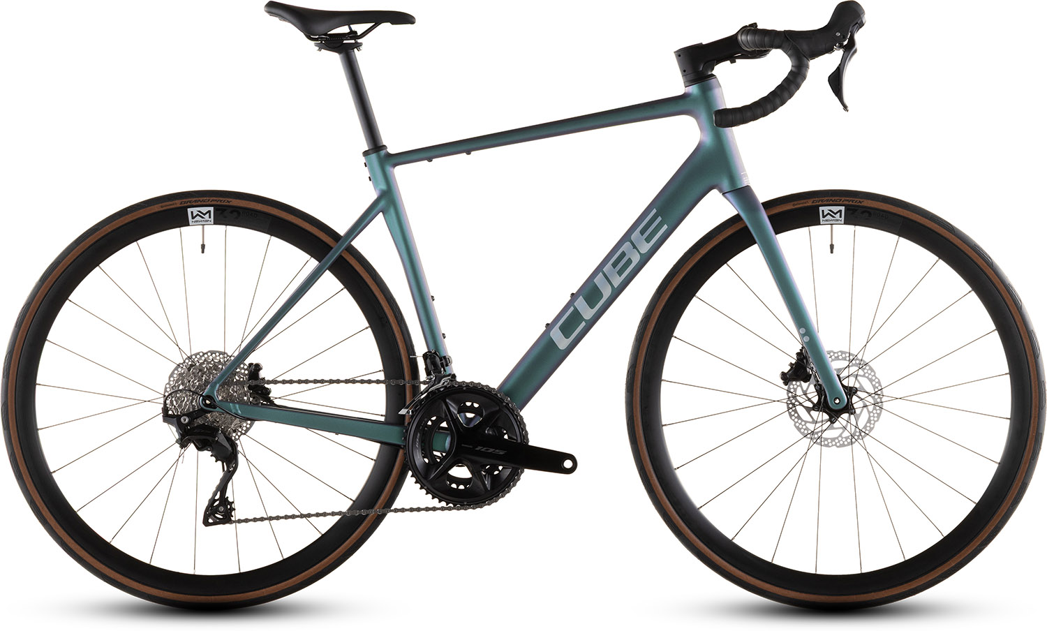 Cube Attain SLX 2026 - Smaragdgrå Racercykel Tilbud!
