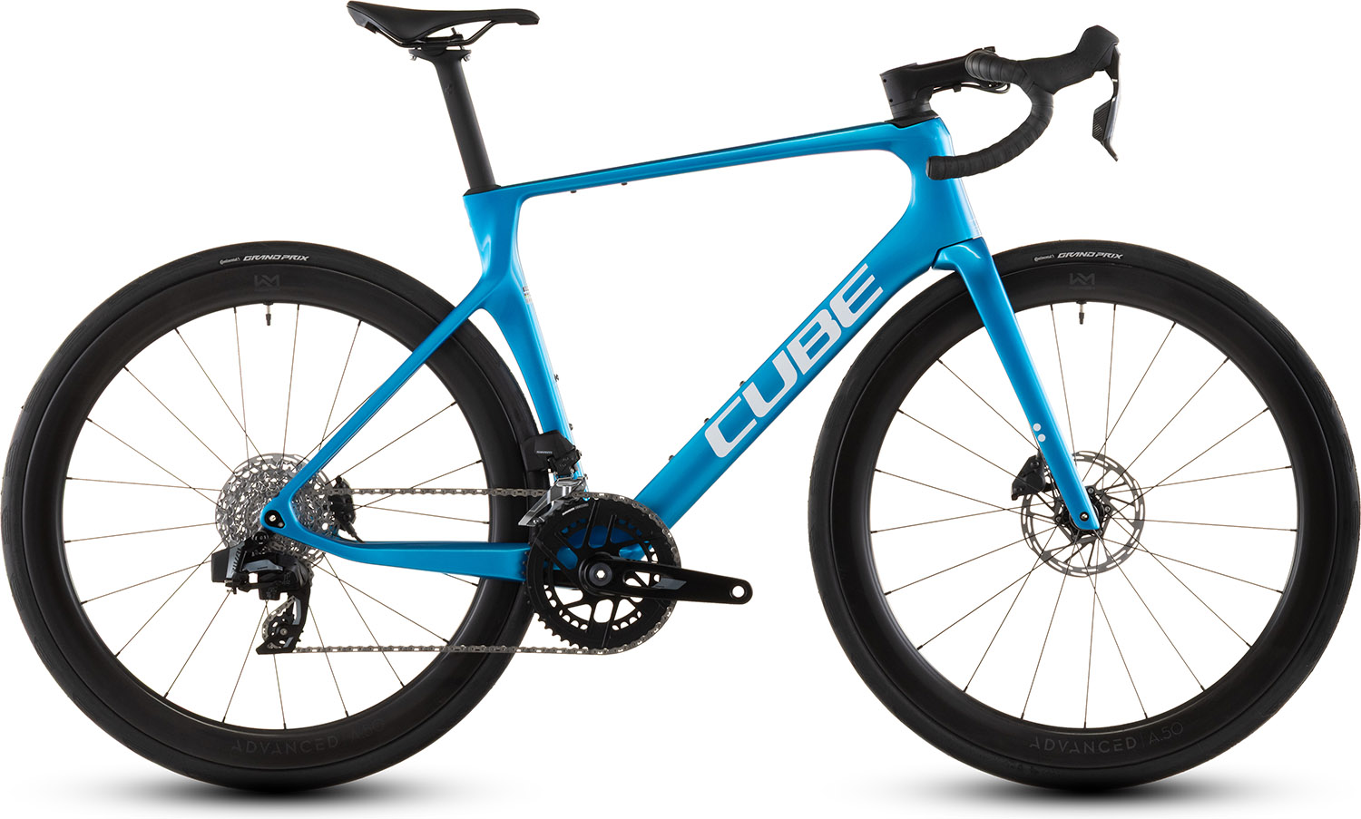 Cube Agree C:62 Ex 2026 - Topasblå og Hvid Racercykel