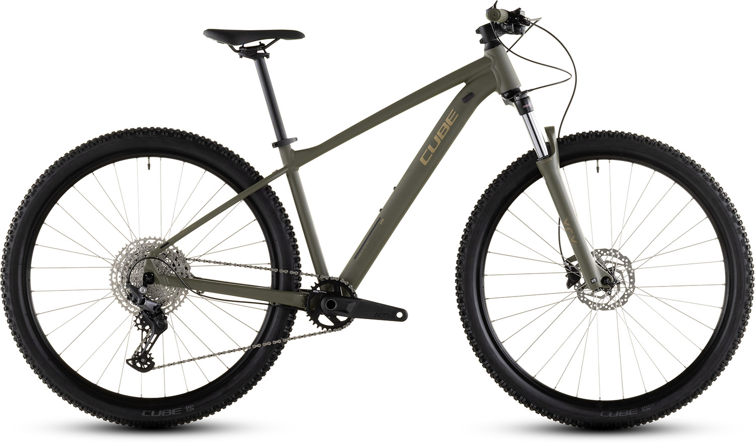 Cube Aim SLX 2026 - Mountainbike i Dusty Olive & Gold