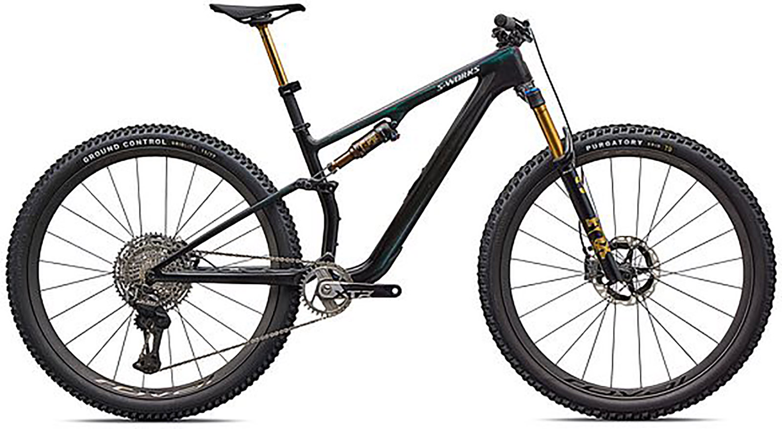 Specialized S Works Epic 8 Evo Di2 2026 - Carbon Grøn til Lilla