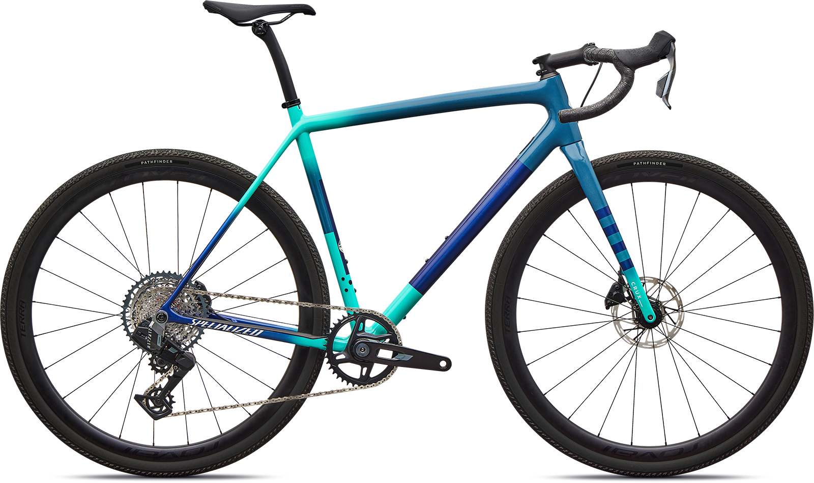 Specialized Crux Expert Gravelcykel 2026 - Grey Blue Lagoon