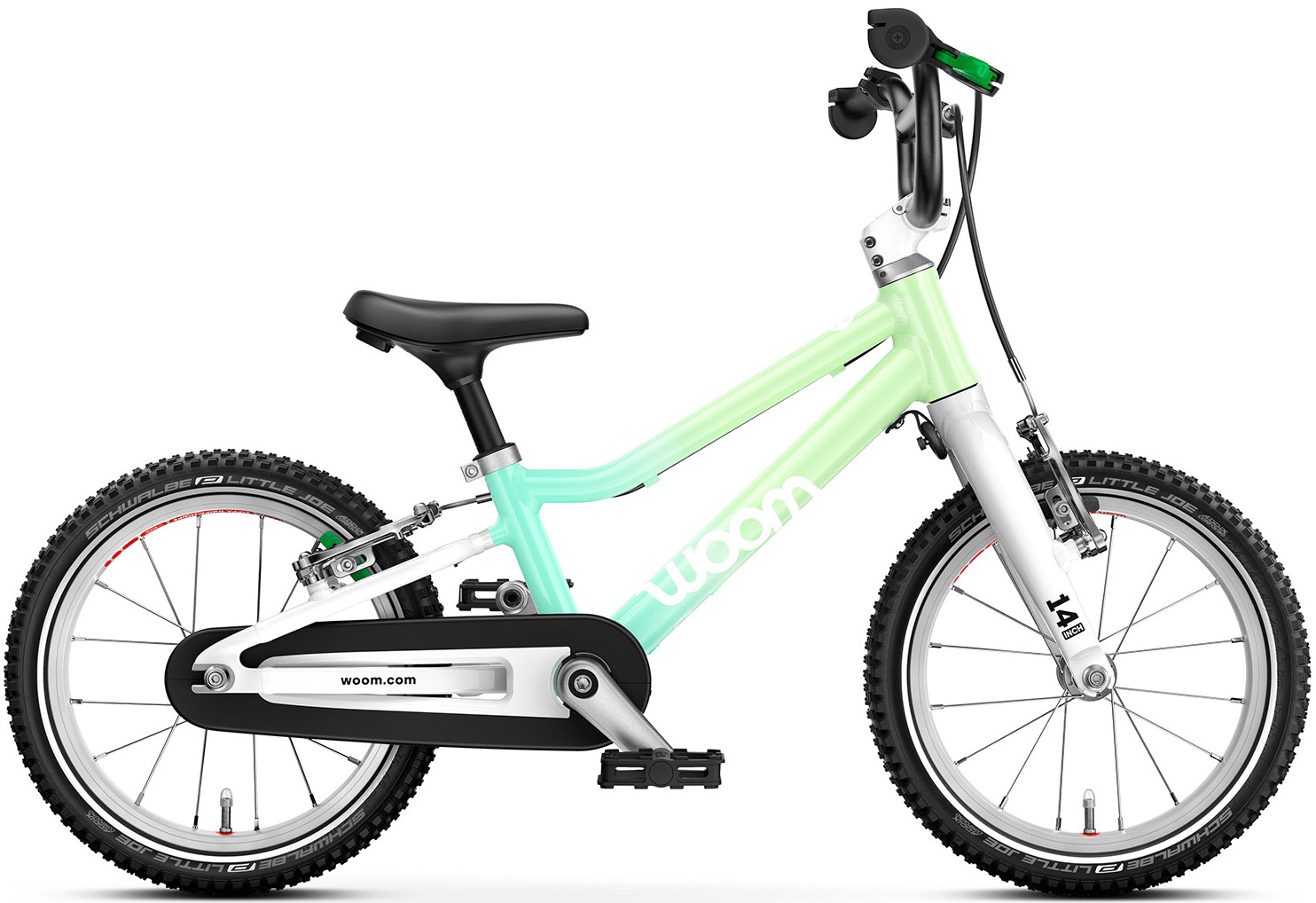 Woom Go 2 Ltd Spearmint Crush - Perfekt børnecykel!