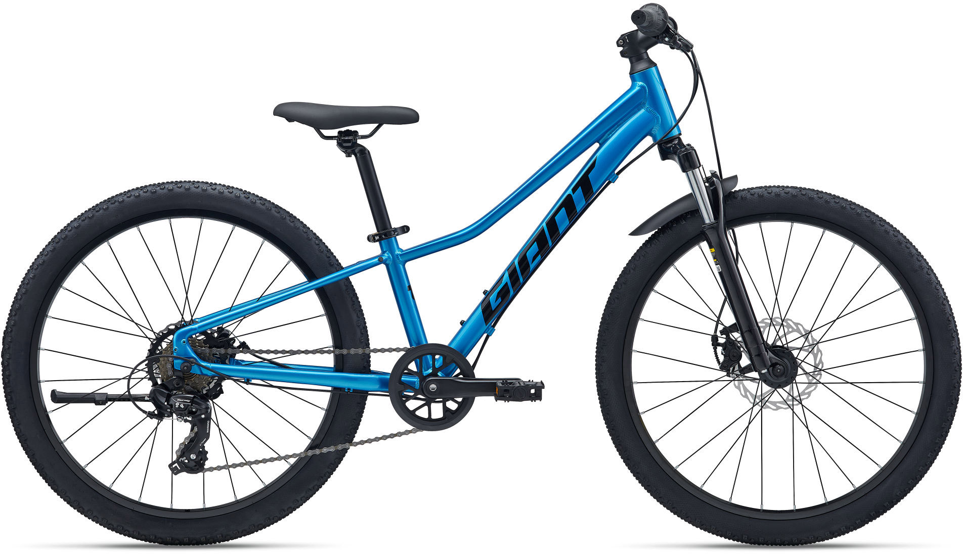 Giant Talon 24 Disc 2026 - Metallic Blå Børnecykel