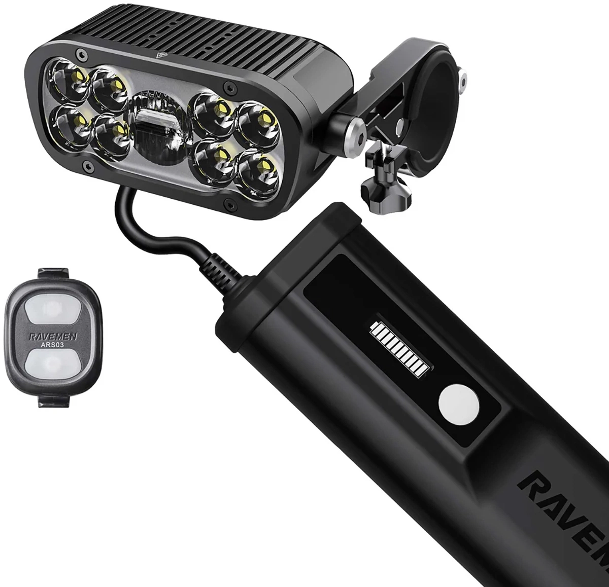 Ravemen XR6000 Forlygte - 6000 Lumen Tilbud!