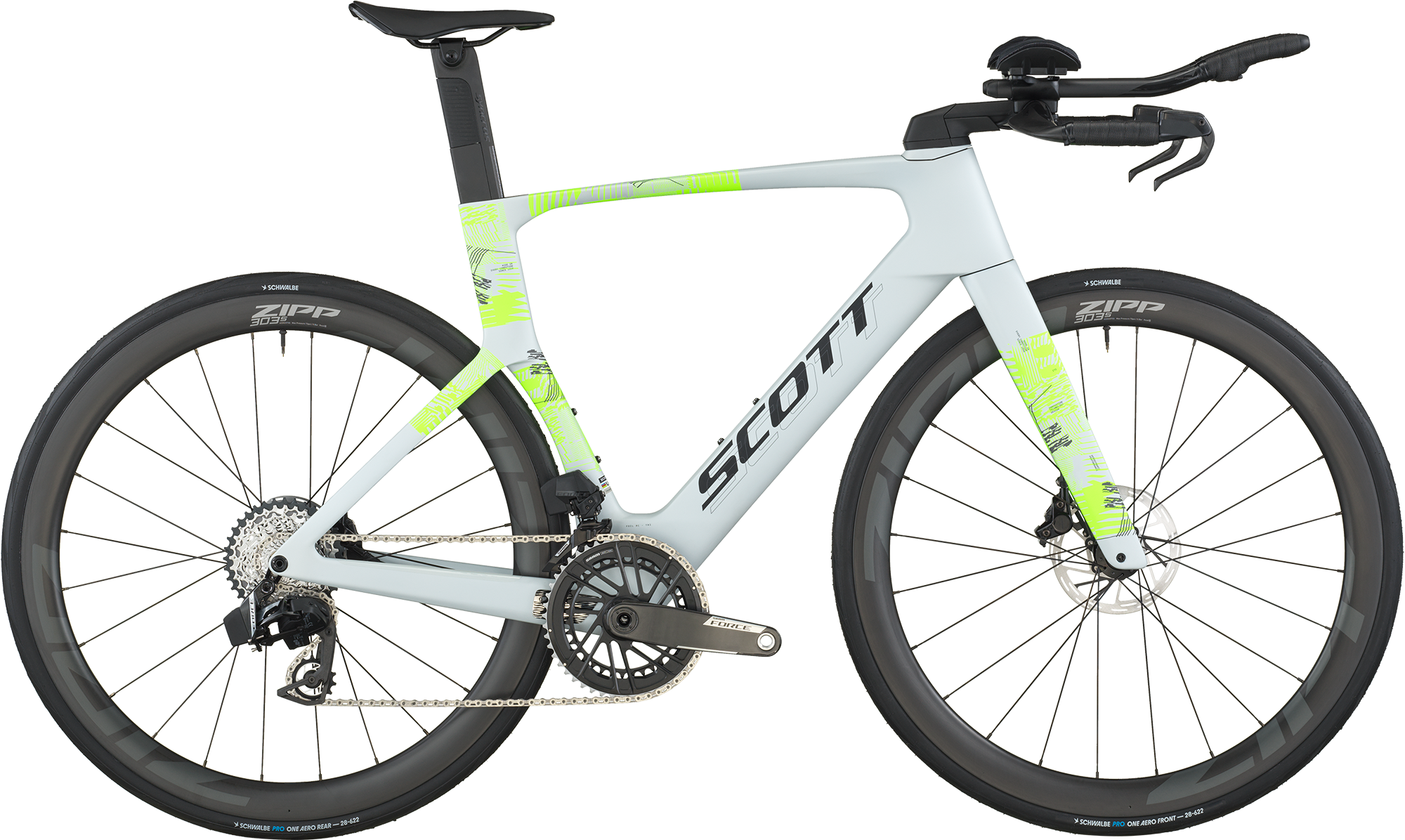 Scott Foil RC Tri 2026 Cumulus White - Hurtig Racercykel