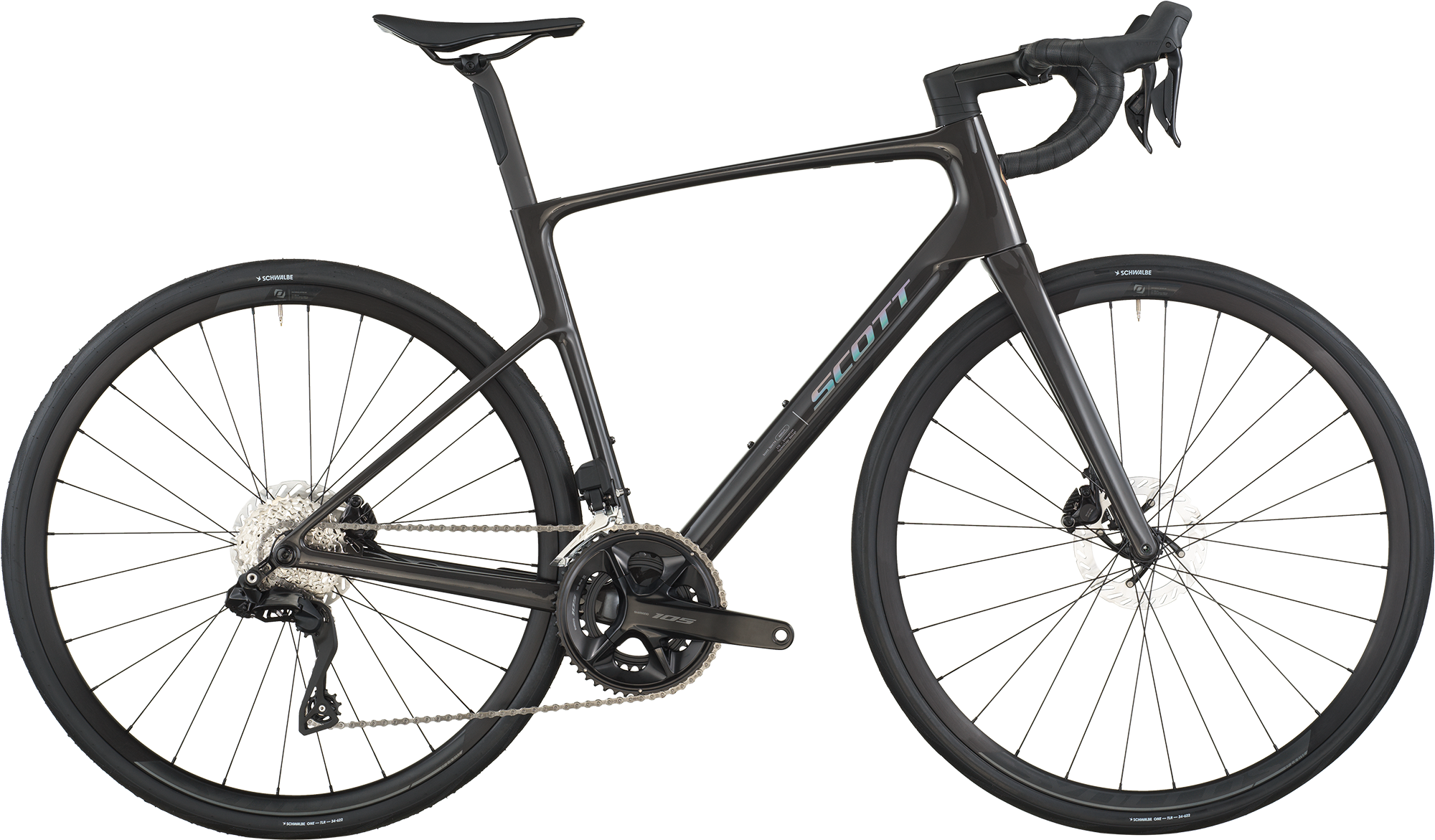 Scott Addict 40 2026 Carbon Black - Racercykel Tilbud!