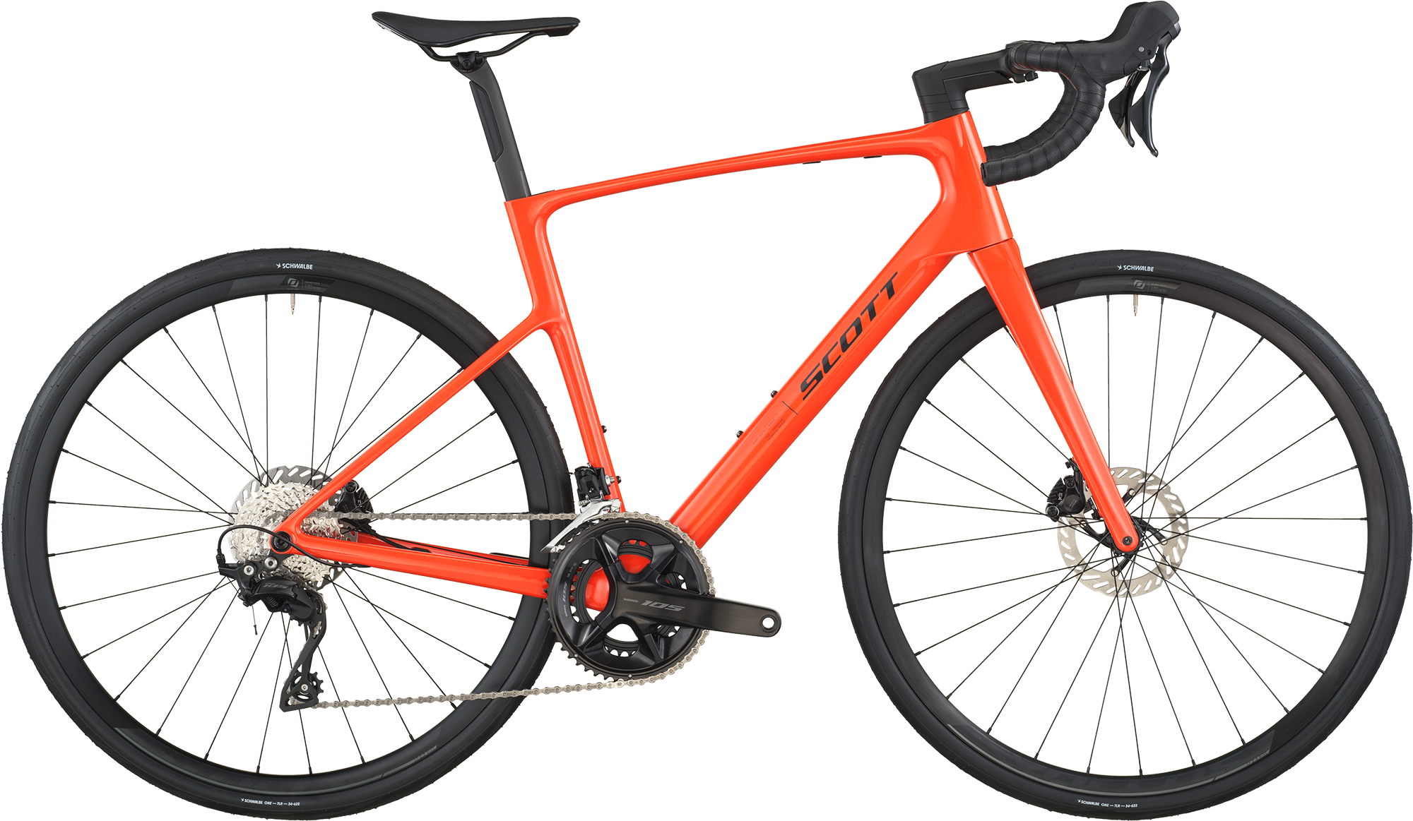 Scott Addict 50 2026 - Flame Orange Racercykel på tilbud