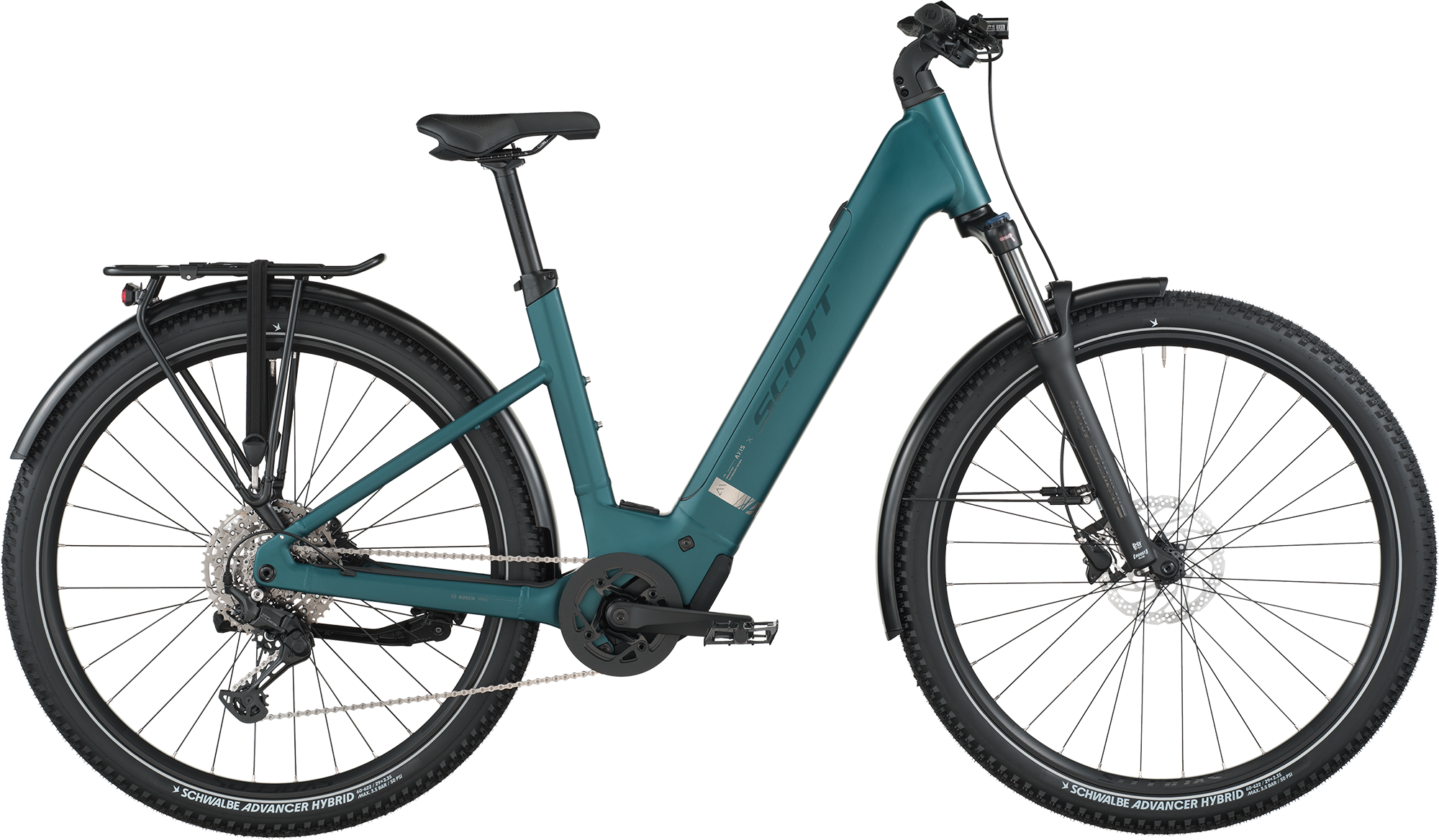Scott Axis Eride 30 Wave 2026 - Elcykel i Cypress Green