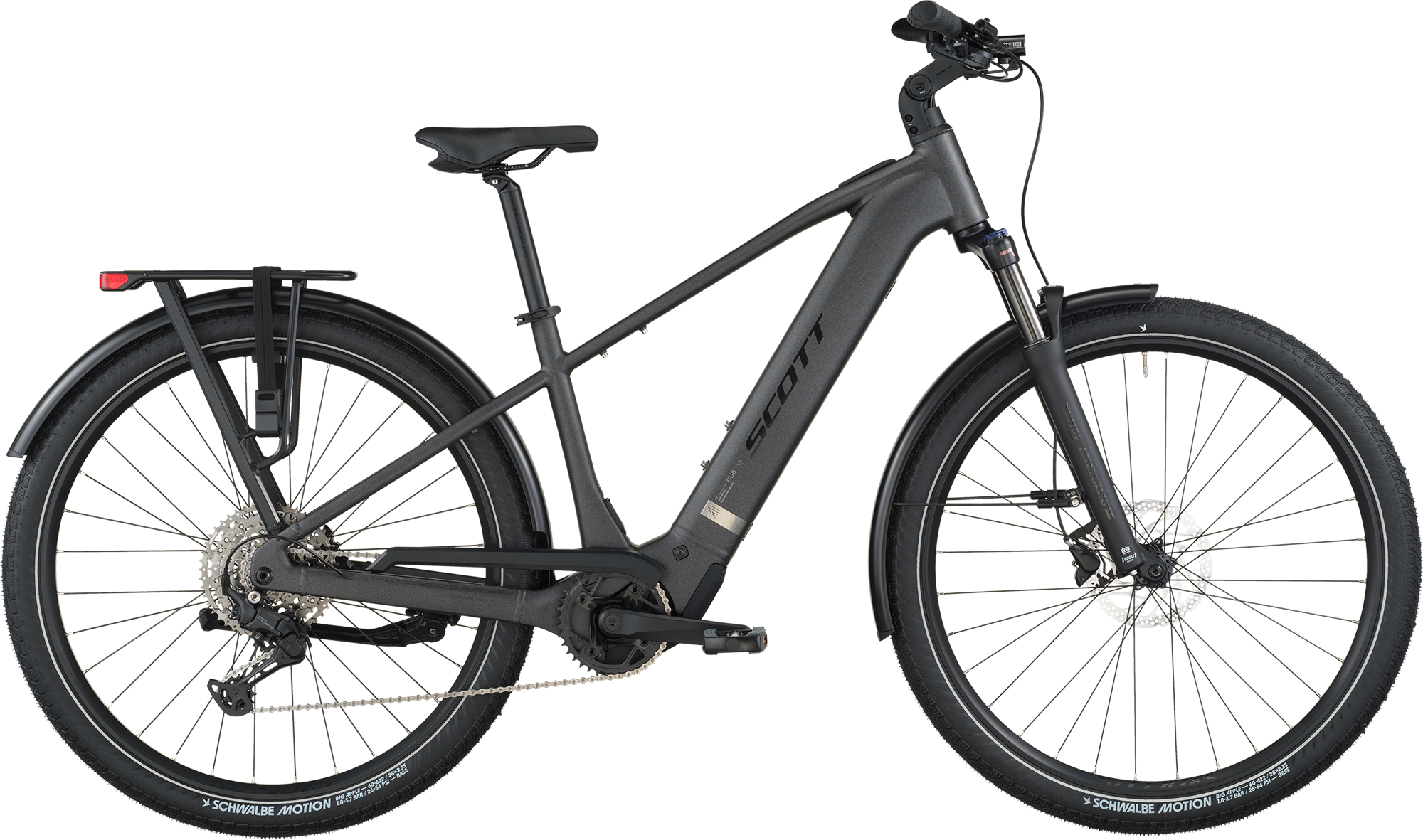 Scott Sub Sport Eride 10 2026 - Elcykel i Midnight Grey