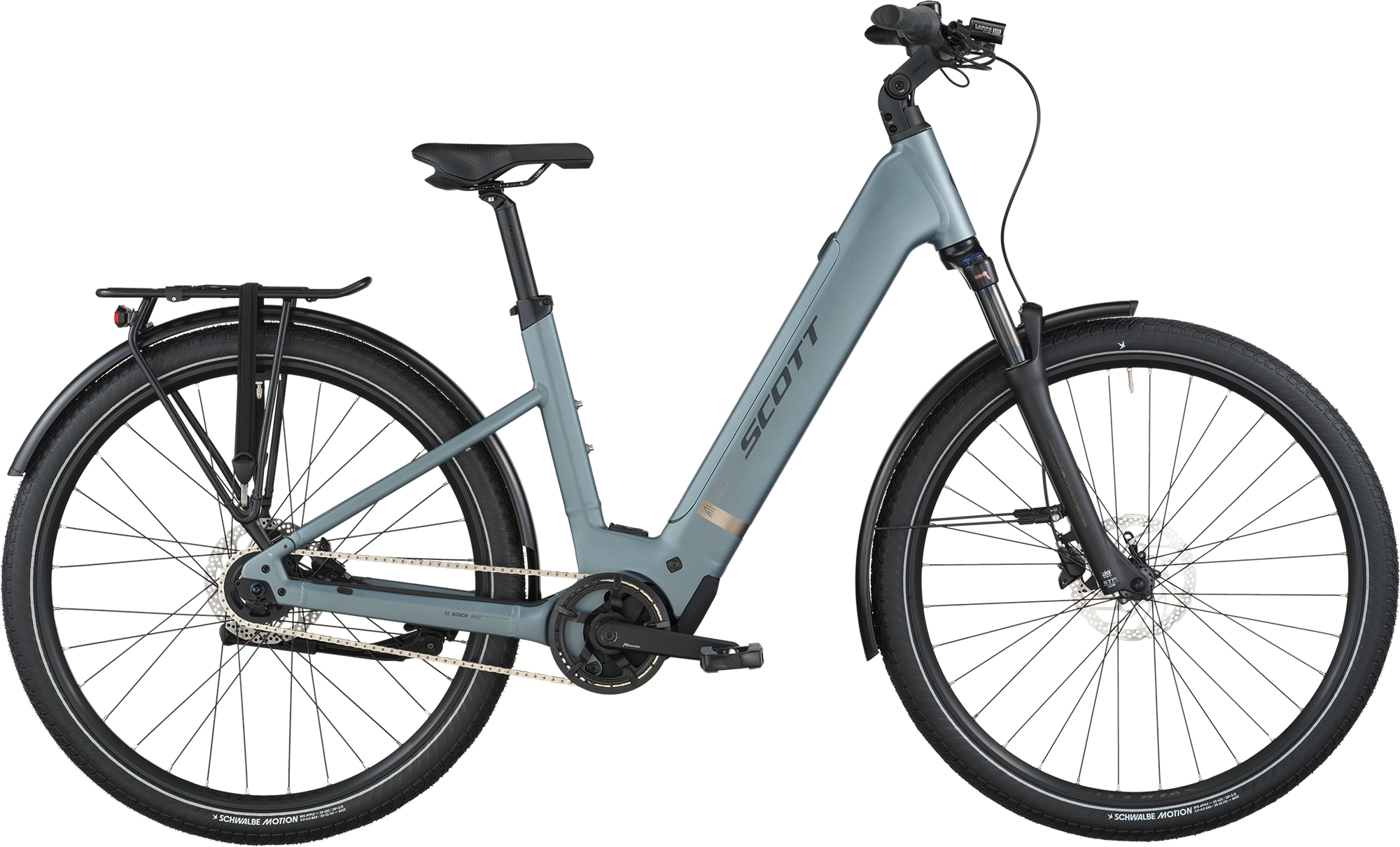Scott Sub Tour Eride 40 Wave 2026 - Hematite Blue Elcykel