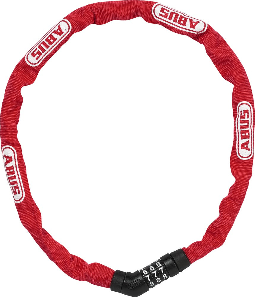 ABUS Steel O Chain 4804c 75 Rød - Sikker Cykellås