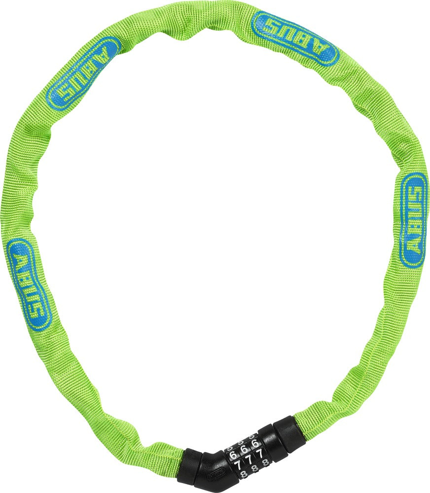 Abus Steel O Chain 4804c 75 Lime - Sikker Cykellås