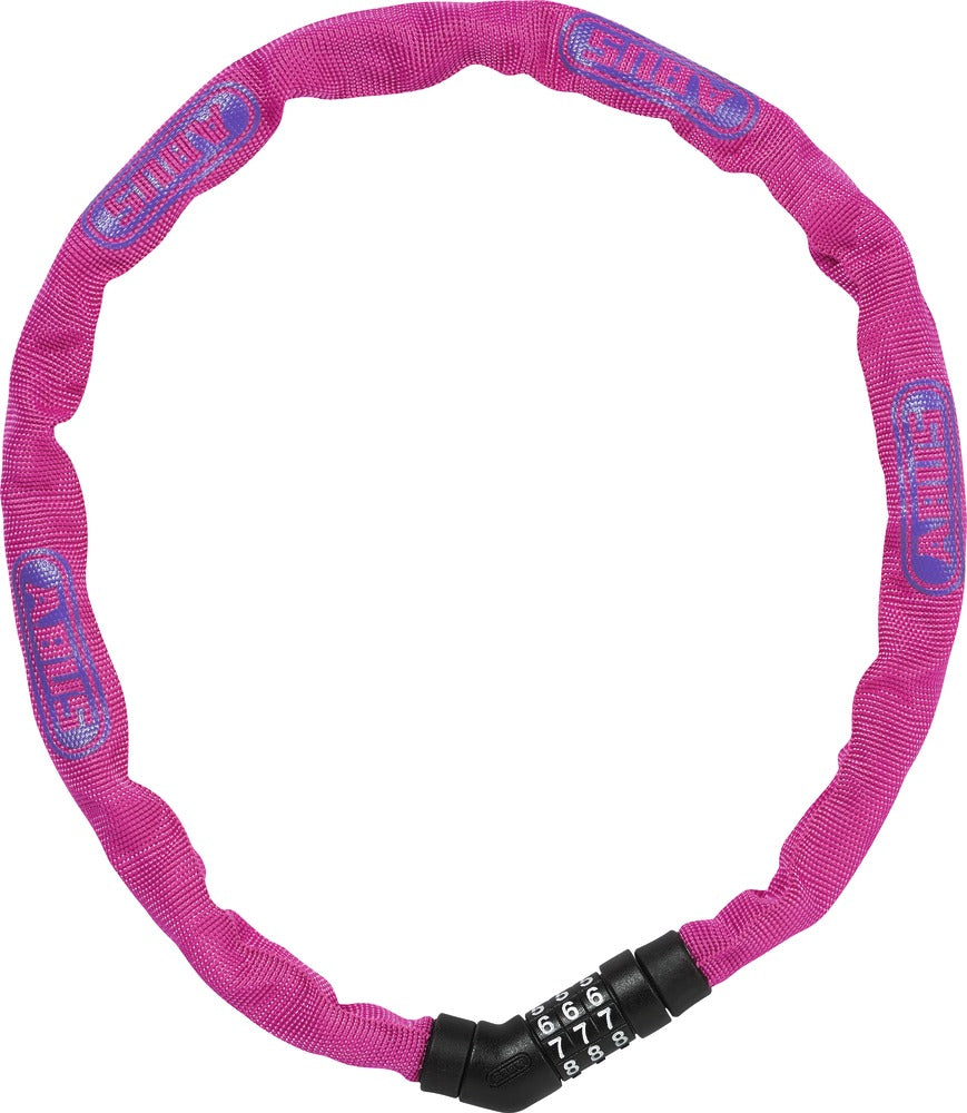 ABUS Steel O Chain 4804c 75 Pink - Sikker Cykellås