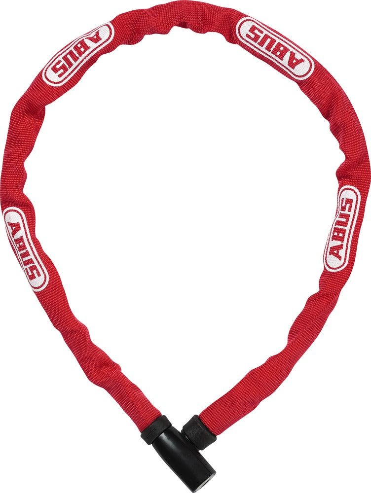 Abus Steel O Chain 4804K 75 Rød - Automatisk Cykellås