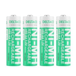Deltaco Ultimate Nimh Genopladelige Batterier 1900mAh 4-pack