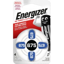 Energizer Høreapparat 675 Batteri 4 Pakke - Godt Tilbud!