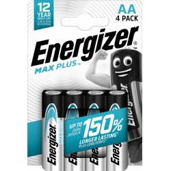 Energizer Max Plus AA Batterier - 4 Pakke Tilbud