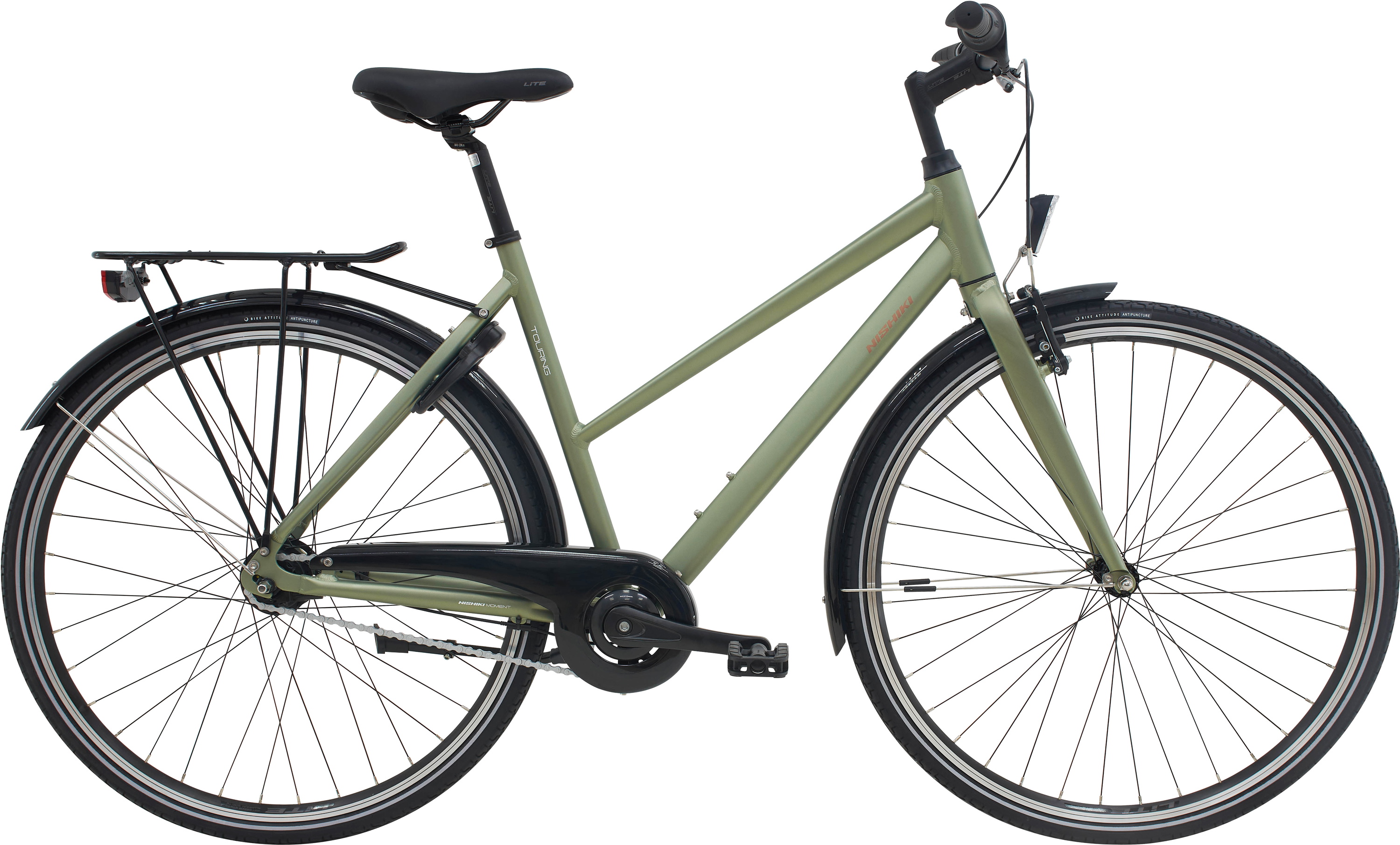 Nishiki Touring Damecykel 7g 2026 - Mat Lys Grøn
