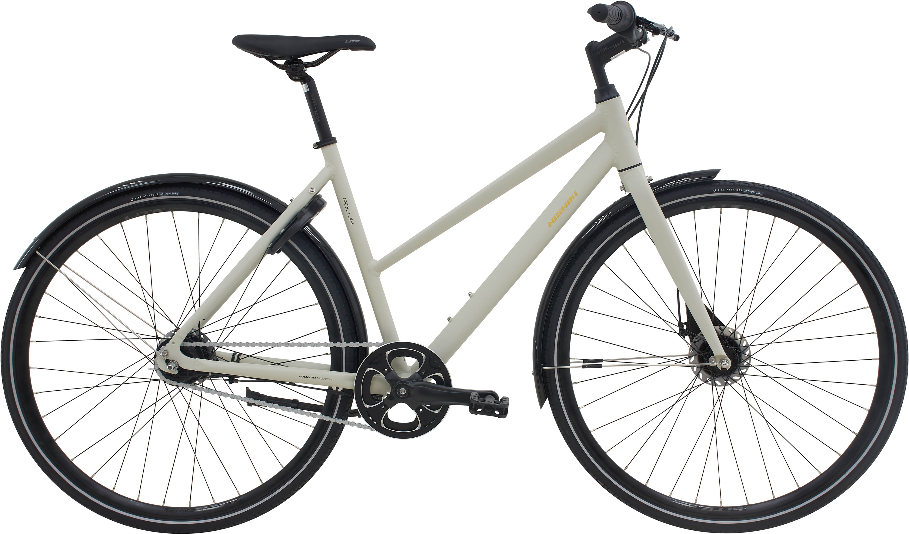 Nishiki Rollin Damecykel 7g 2026 Mat Sand - Moderne Citybike
