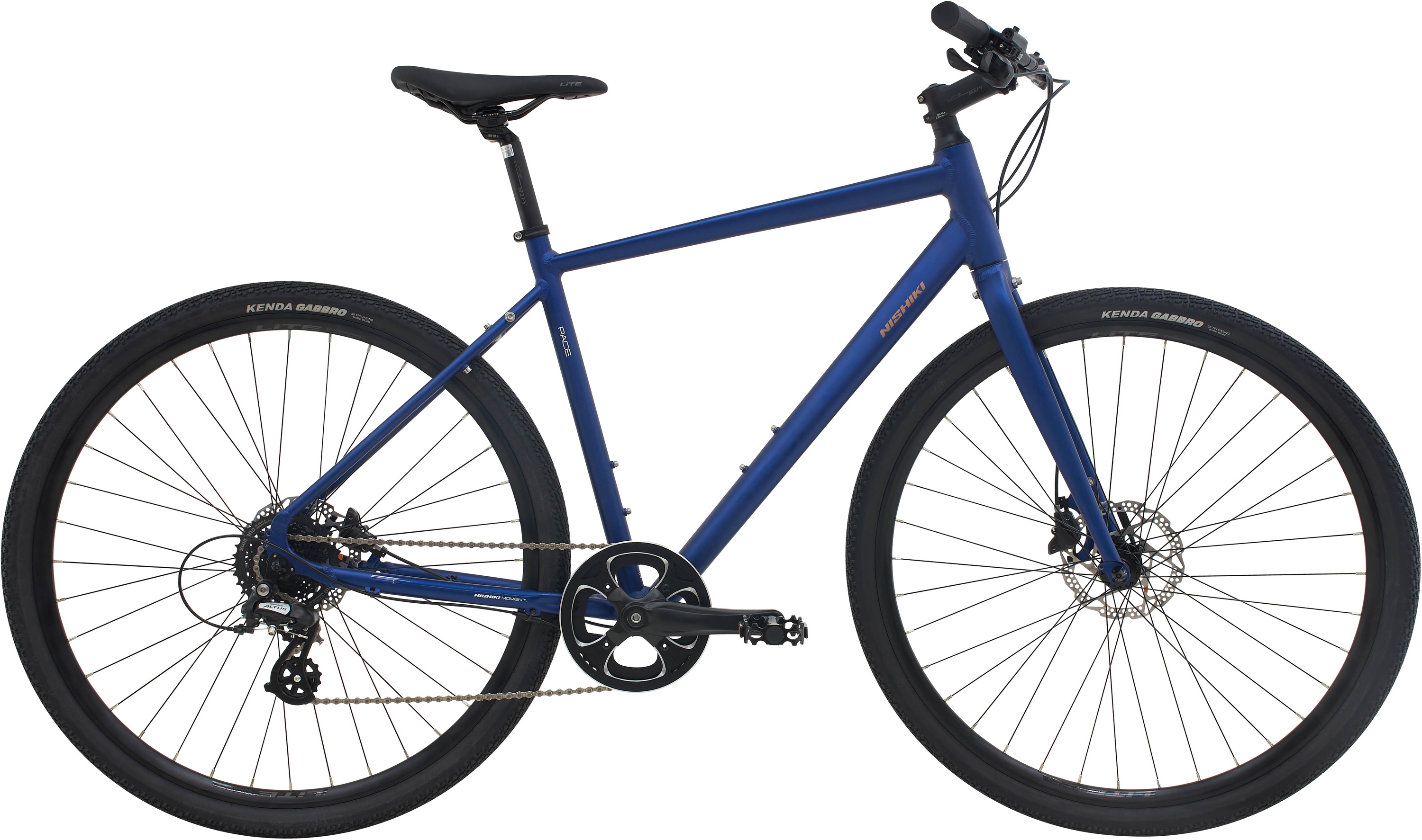 Nishiki Pace Herre 8g 2026 - Mat Mørk Blå Gravelcykel