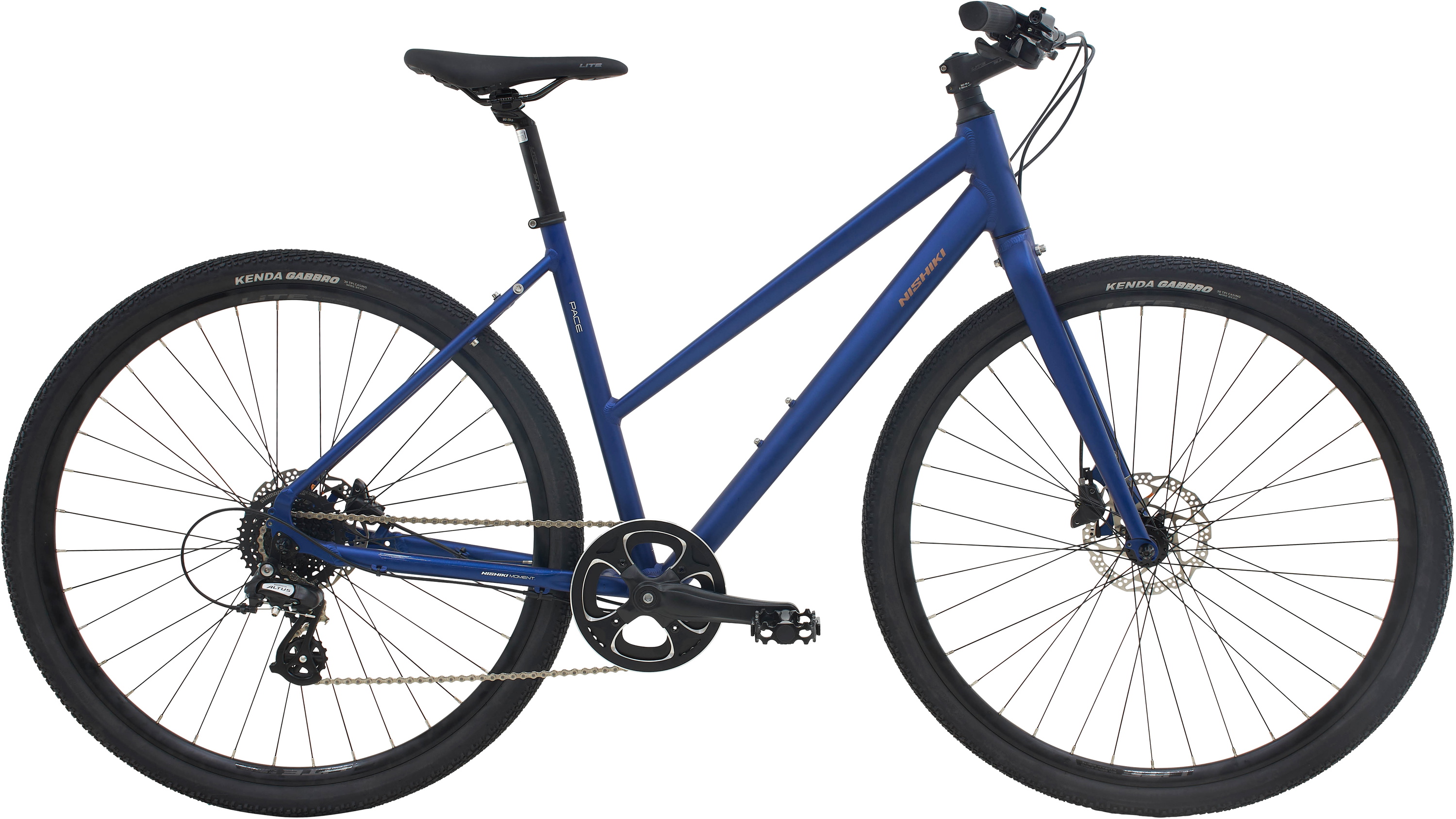 Nishiki Pace Dame 8g 2026 - Mat Mørk Blå Cykeltilbud
