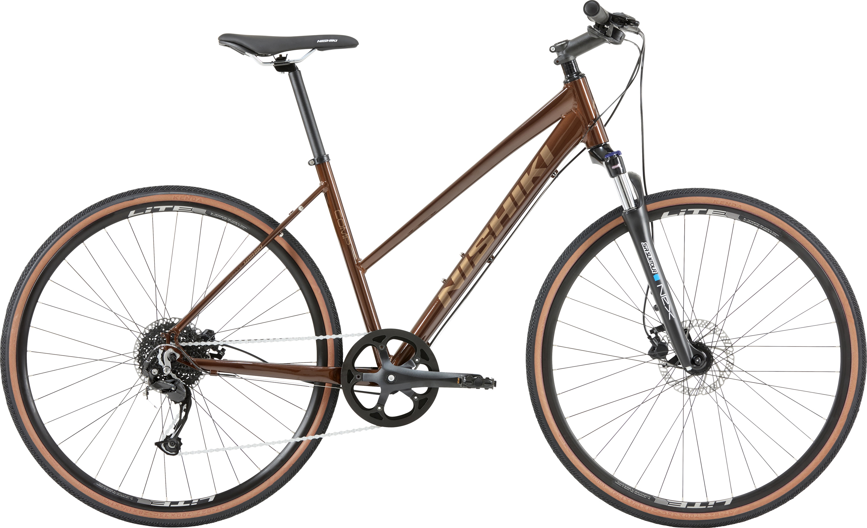 Nishiki Comp X Nine Dame 9g 2026 - Brun Gravel-Hybrid
