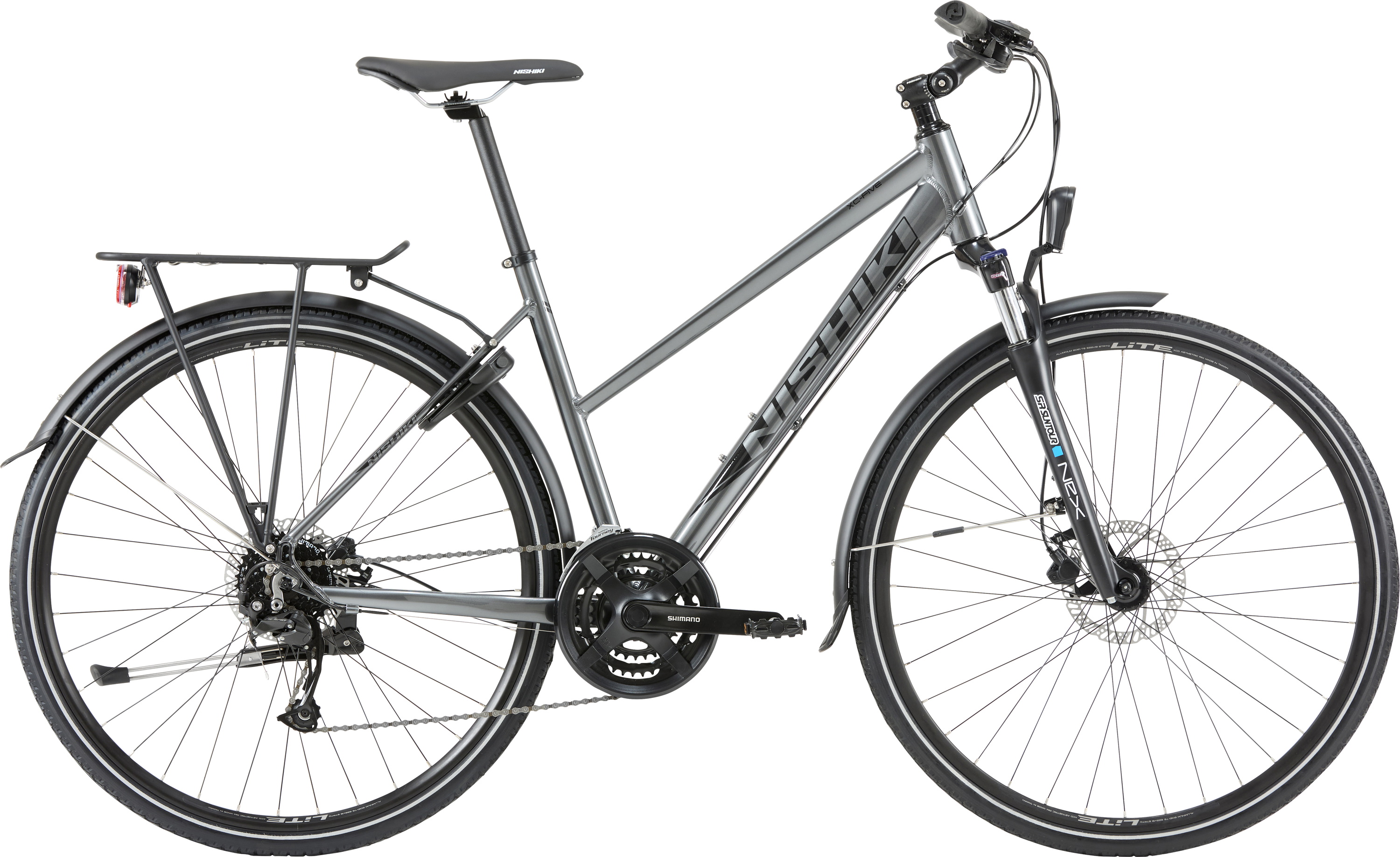 Nishiki XC Five Damehybridcykel 24g 2026 Lavagrå