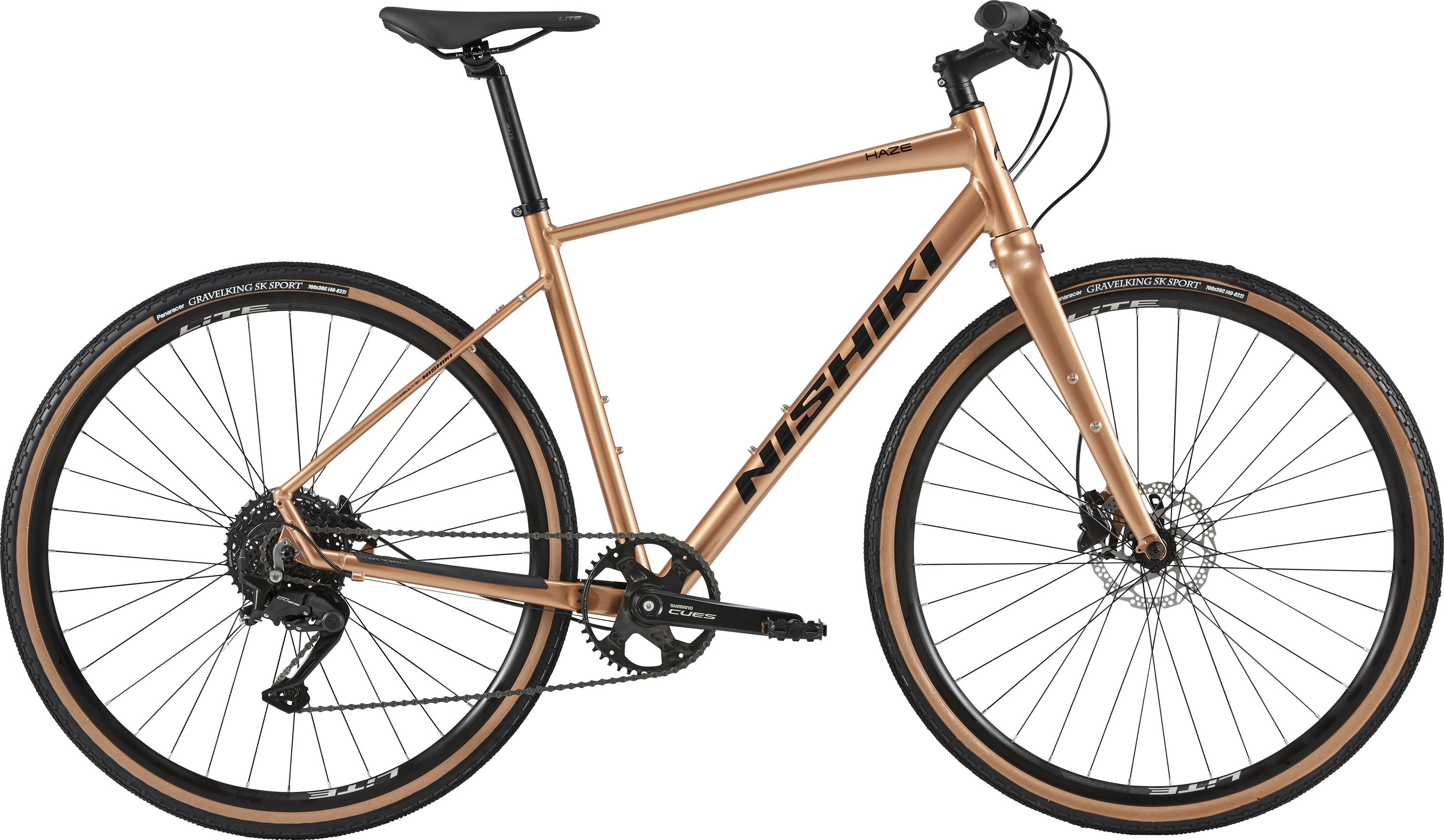 Nishiki Haze Herre 10g 2026 - Blank Mørk Guld Cykel