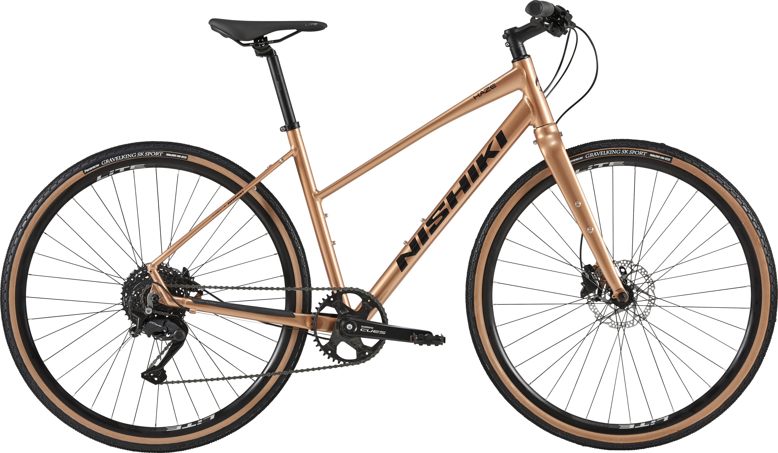 Nishiki Haze Damecykel 10g 2026 - Blank Mørk Guld