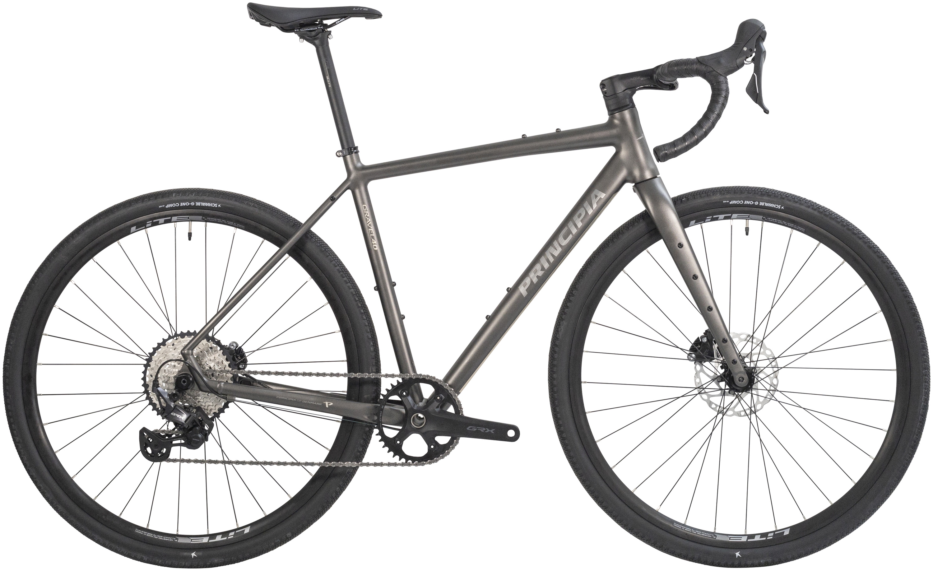 Principia Gravel 40 1x12g 2026 - Mat Mørk Grafit Cykel
