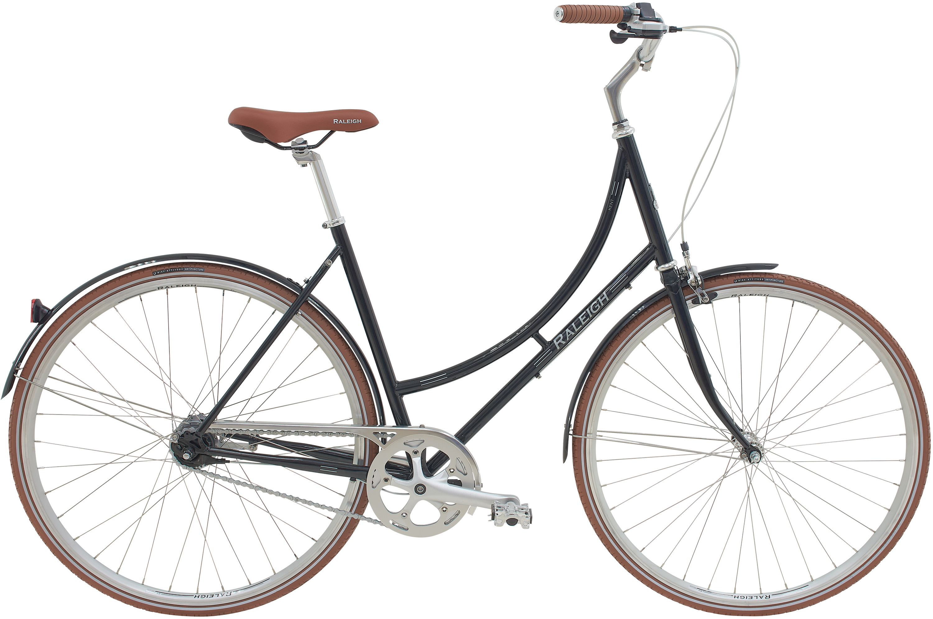 Raleigh Kent Damecykel 7g 2026 - Blank Sort Tilbud!
