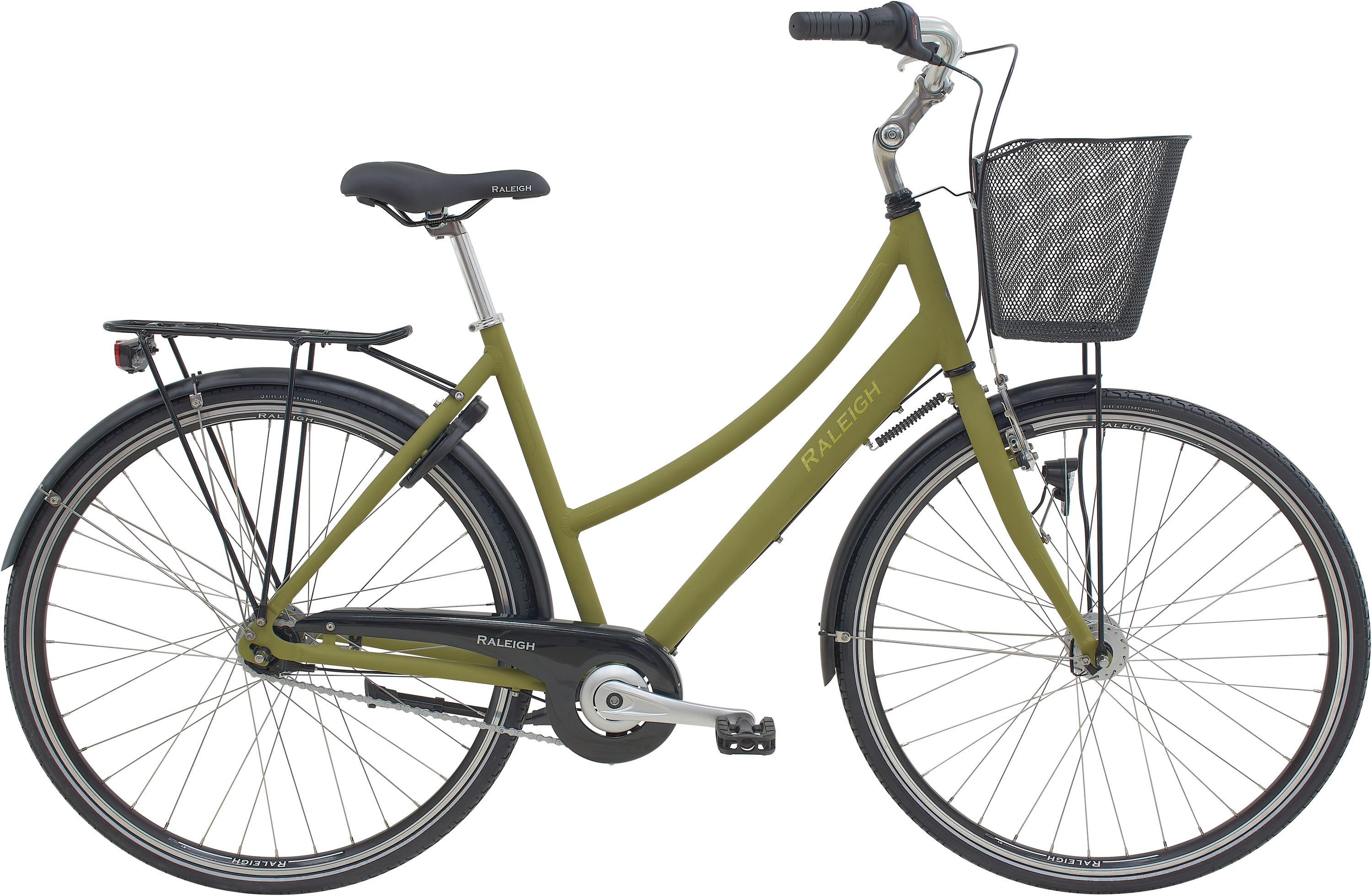 Raleigh City Classic Damecykel 7g 2026 Mat Grøn