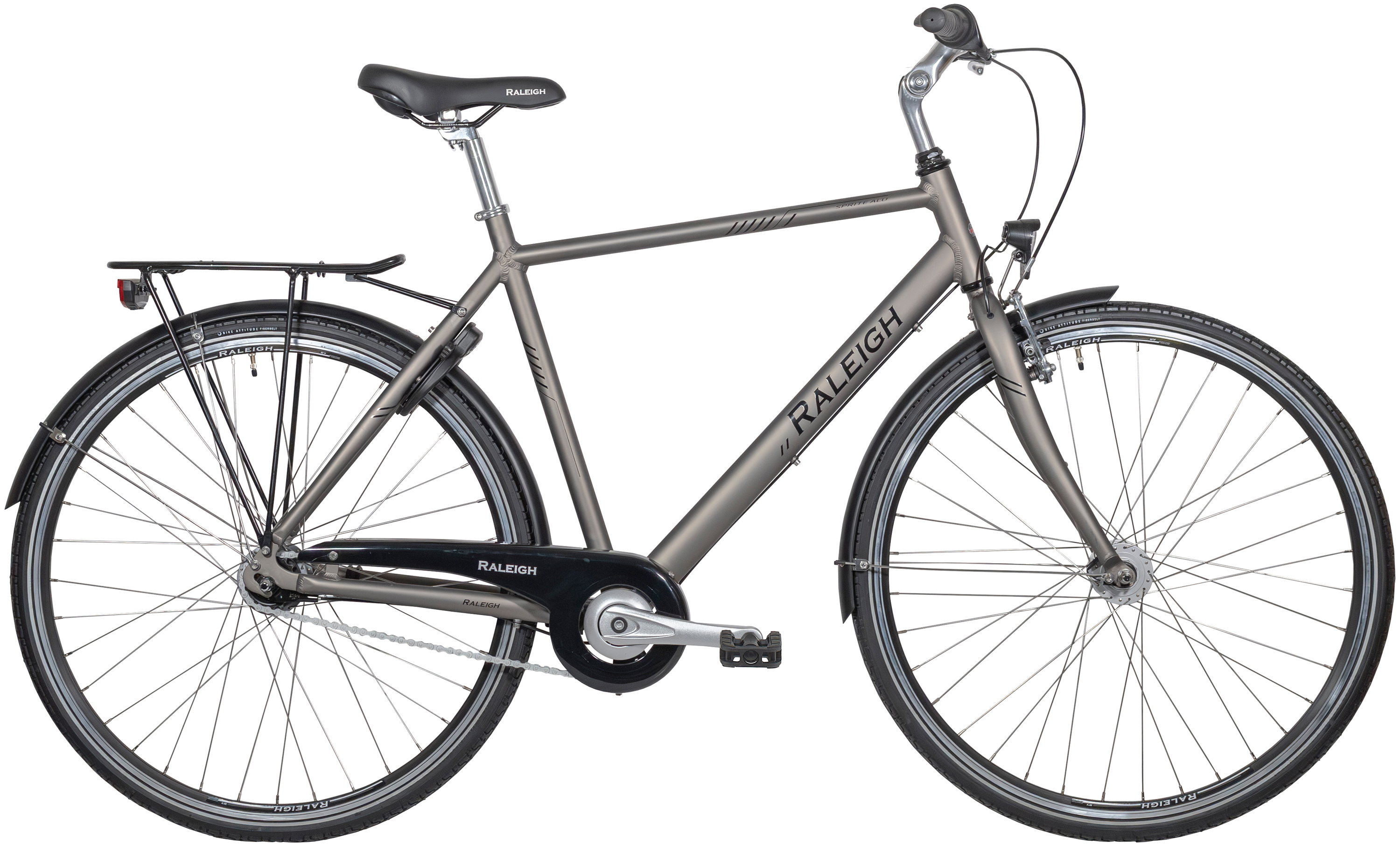 Raleigh Sprite Alu Herrecykel 7g 2026 - Mat Mørk Grå