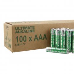Deltaco Ultimate Alkaline AAA Batterier 100-pack - Økovenlig