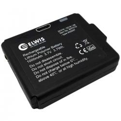 Elwis Pro 1000 mAh Genopladeligt Batteri Til H4 R