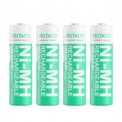 Deltaco Ultimate Nimh Genopladelige Batterier 4-pak