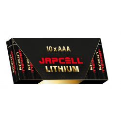 Japcell Lithium AAA Batterier - 10 Stk Pakke