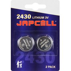 Japcell CR2430 Lithium Batterier - 2 Stk. Pakke