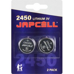 Japcell Lithium CR2450 Batterier - 2 Stk. Pakke