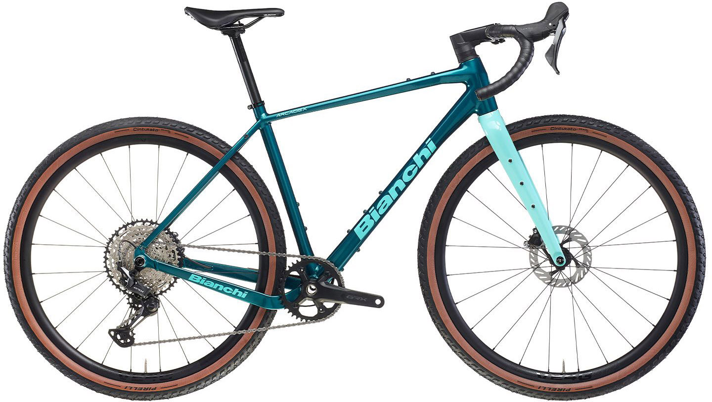 Bianchi Arcadex AL GRX 610 1x12 Gravelcykel - Turquoise Celeste