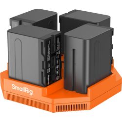 Smallrig 4834 Np F970 4-kanals kamera oplader & batterier