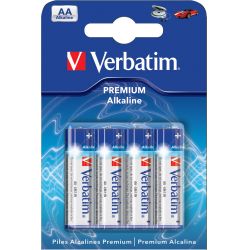 Alkaline AA Batterier 4 Pack - 1,5 V fra Verbatim