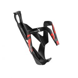 Bottle Cage Custom Racex Black Glossy, Red Graphic   Flaskeholder fra Elite