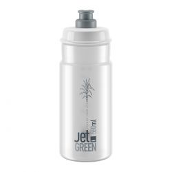 Bottle Jet Green Clear Grey Logo 550ml   Drikkeflaske fra Elite