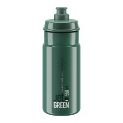 Bottle Jet Green Dark Gr White Logo 550ml   Drikkeflaske fra Elite
