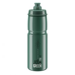 Bottle Jet Green Dark Gr White Logo 750ml   Drikkeflaske fra Elite