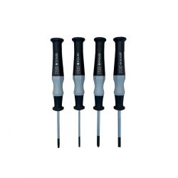 Fine Adjustscrewdriver Set 2 2.5mm Hex & Jis #1 & Flat   Cykelværktøj fra Pro