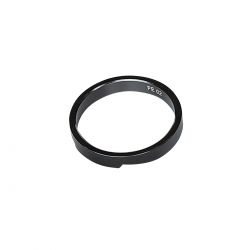 Vibe Topspacer 1 1 8 5 Mm, Skinnende Sort   Cykel Styrfitting fra Pro