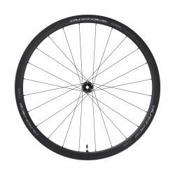 Wheel Front R9270 C36 Carb Tubeless Disc Br Ethru   Cykelhjul fra Shimano